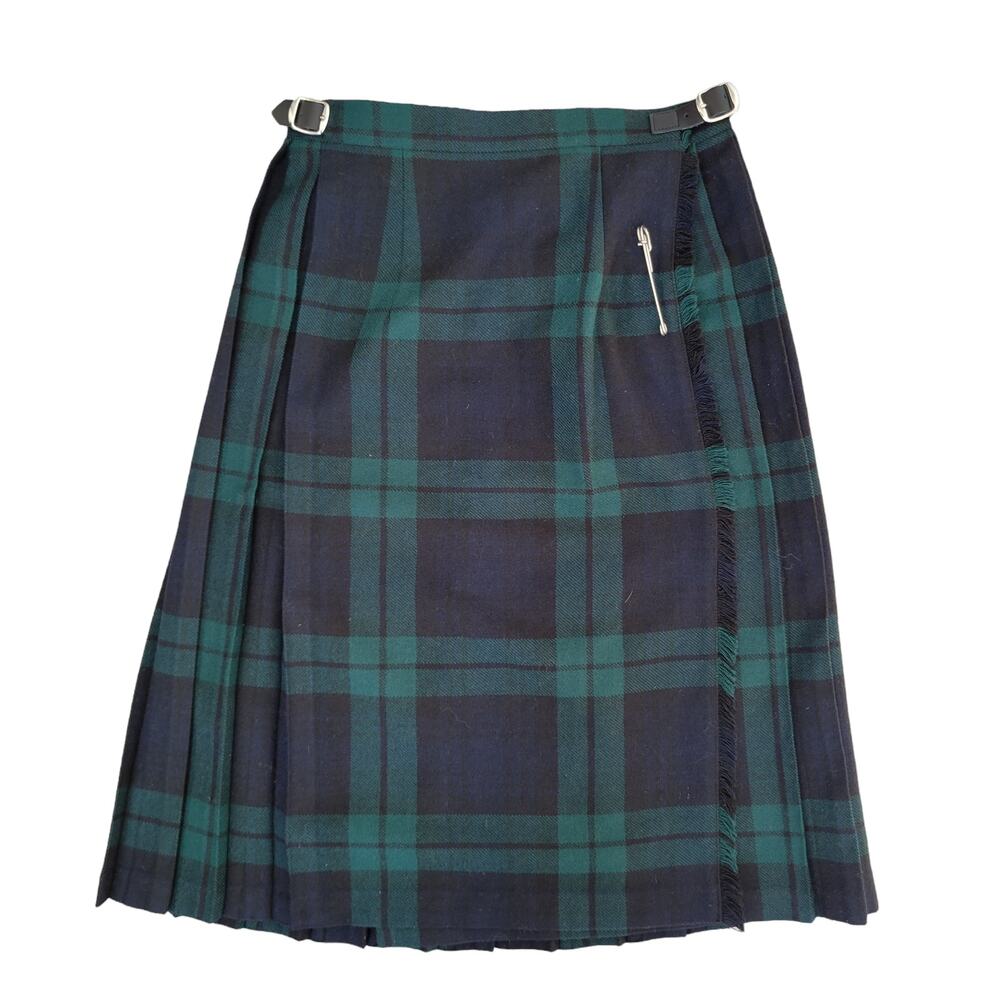 Irish Tartan Plaid Kilt Wrap Wool Academia Preppy Old Money Ivy League Women 2